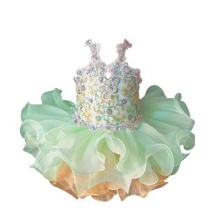 New 4T cupcake open back pageant dress
